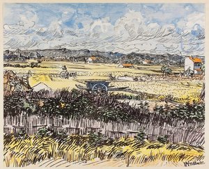 プロヴァンスで収穫。 作： Vincent van Gogh